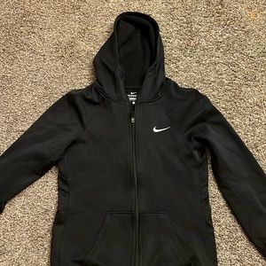 women’s black Nike therma fit zip up